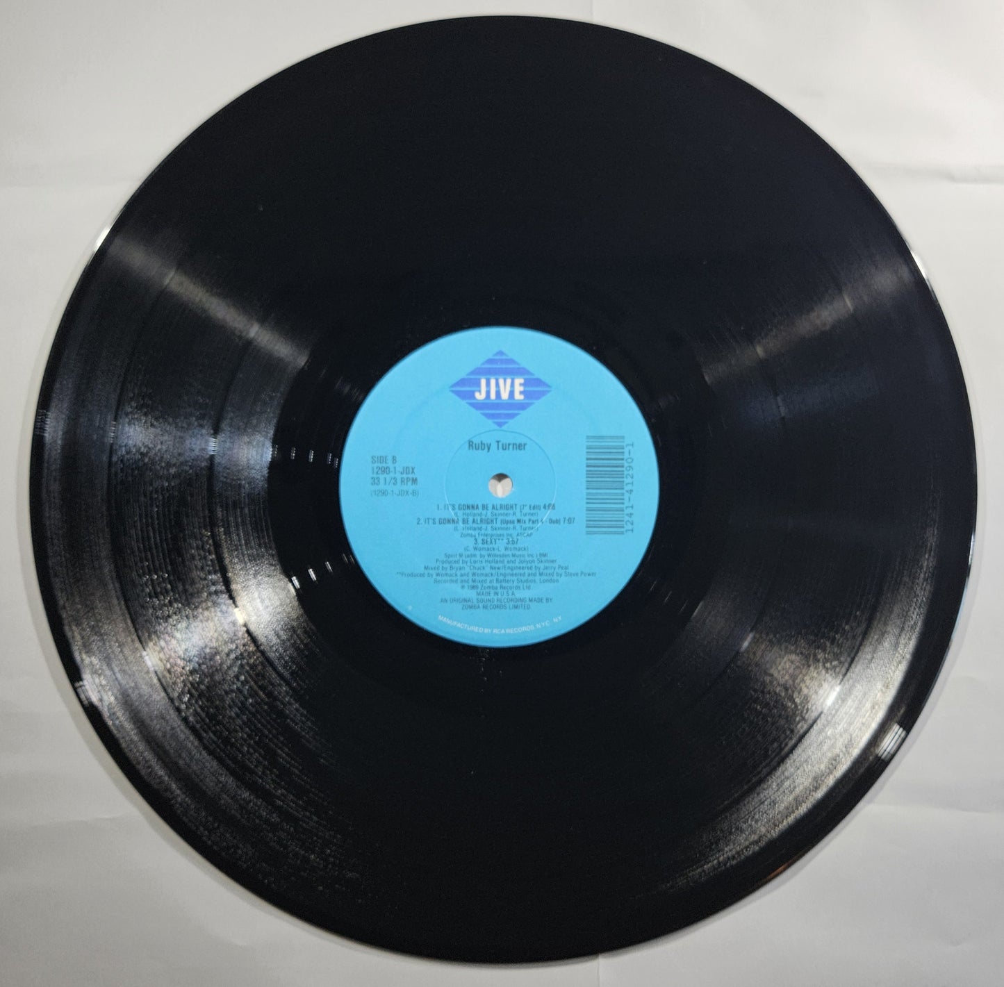 Ruby Turner - It's Gonna Be Alright [1989 Used Vinyl Record 12" Single]