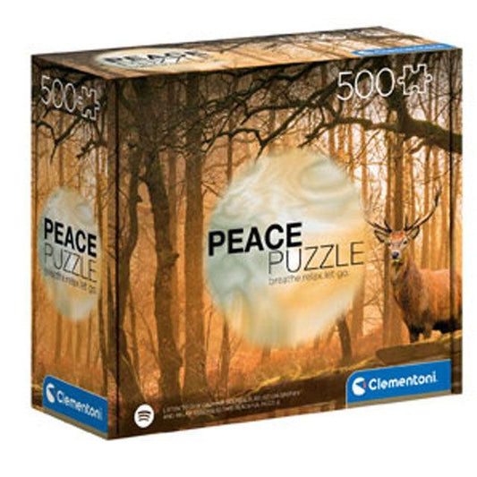 Rustling Silence "Peace Puzzle" 500 Piece Jigsaw Puzzle Clementoni