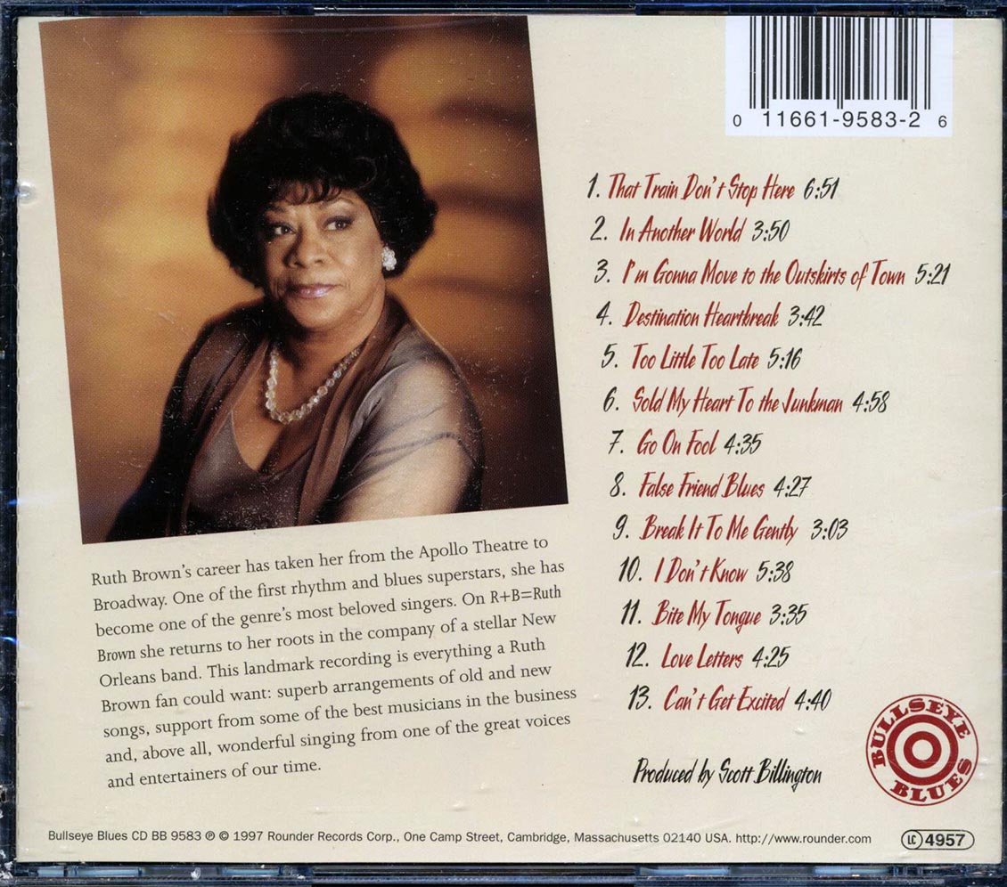 Ruth Brown - R+H=Ruth Brown [1997 New CD]
