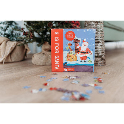 S is for Santa 500 Piece Jigsaw Puzzle Gibbs Smith