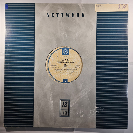 S.P.K. - Breathless [1988 Promo] [Used Vinyl Record 12" Single]