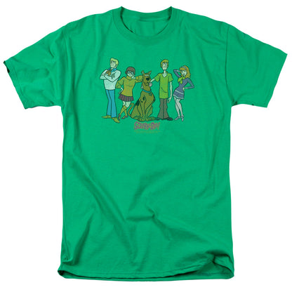 Scooby Doo Scooby Gang Mens T Shirt Kelly Green Officially Licensed