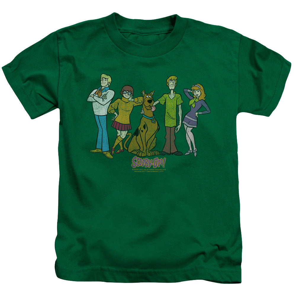 Scooby Doo Scooby Gang Juvenile Kids Youth T Shirt Kelly Green Officially Licensed