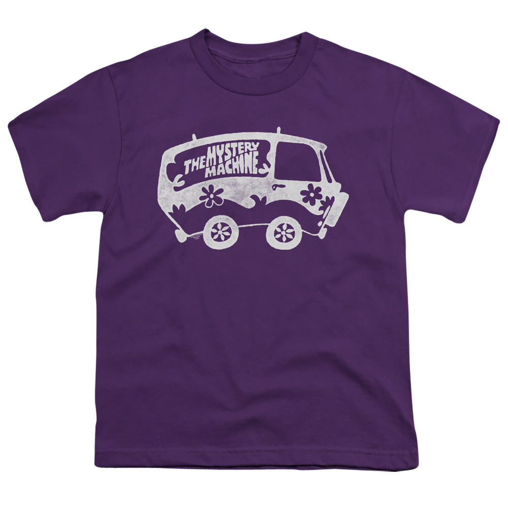 Scooby Doo Mysterious Shadow Kids Youth T Shirt Purple Officially Licensed