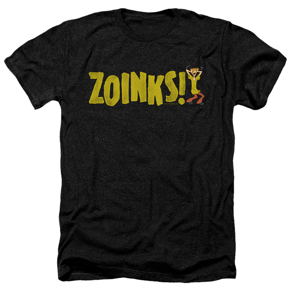 Scooby Doo Zoinks Heather Mens T Shirt Black Officially Licensed
