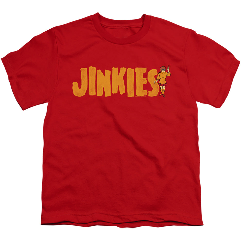 Scooby Doo Jinkies Kids Youth T Shirt Red Officially Licensed
