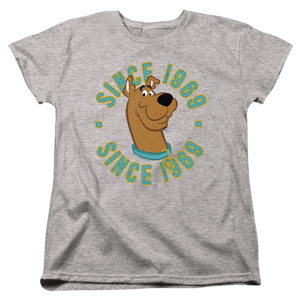 Scooby Doo Scooby 1969 Womens T Shirt Athletic Heather Officially Licensed
