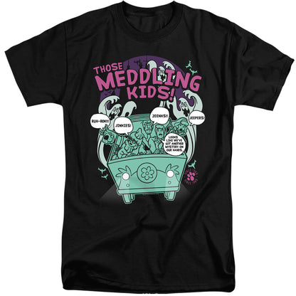 Scooby Doo Meddling Since 1969 Mens Tall T Shirt Black Officially Licensed