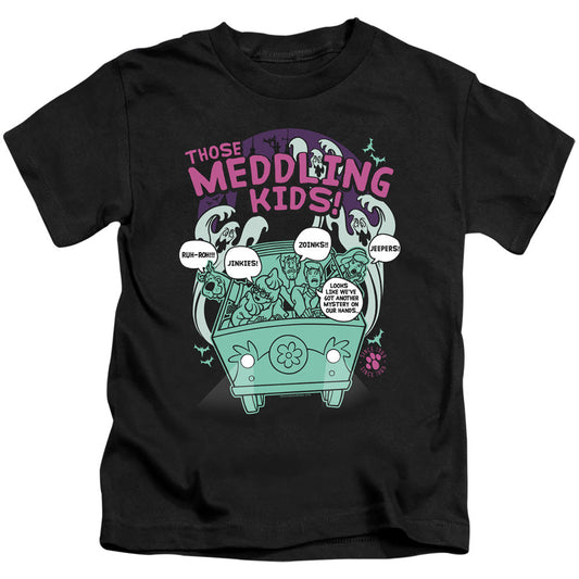 Scooby Doo Meddling Since 1969 Juvenile Kids Youth T Shirt Black Officially Licensed