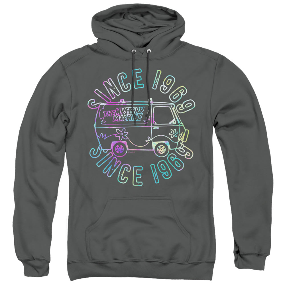 Scooby Doo Groovin 69 Mens Hoodie Charcoal Officially Licensed