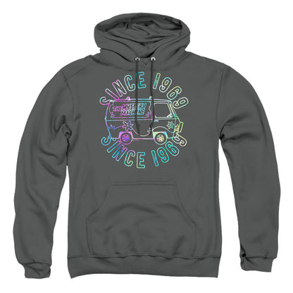 Scooby Doo Groovin 69 Mens Hoodie Charcoal Officially Licensed