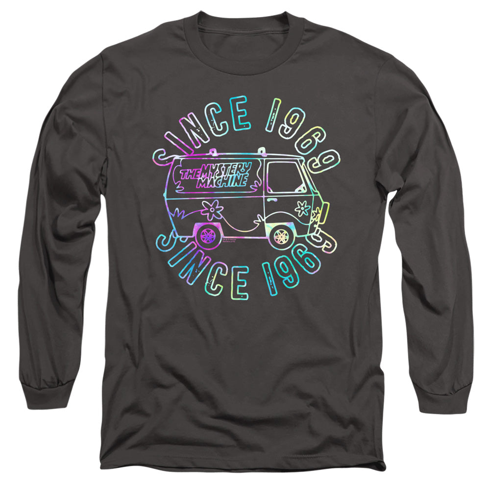 Scooby Doo Groovin 69 Mens Long Sleeve Shirt Charcoal Officially Licensed Officially Licensed