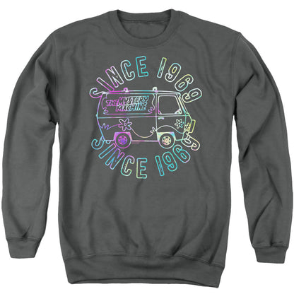 Scooby Doo Groovin 69 Mens Crewneck Sweatshirt Charcoal Officially Licensed