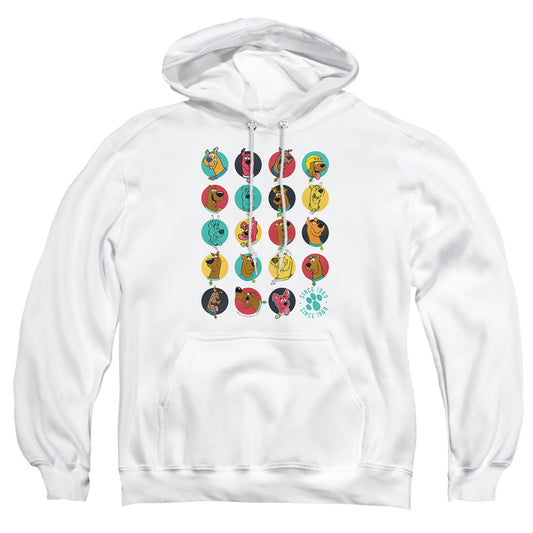 Scooby Doo Heads Up Mens Hoodie White Officially Licensed
