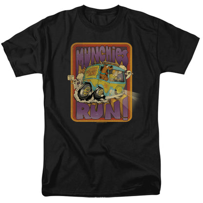 Scooby Doo! Munchies Run Mens T Shirt Black Officially Licensed