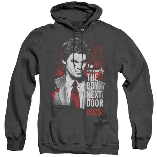 Dexter Boy Next Door Heather Mens Hoodie Black Officially Licensed