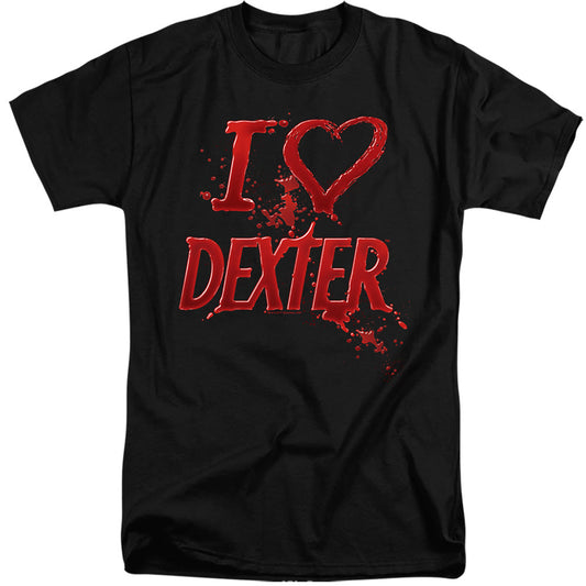 Dexter I Heart Dexter Mens Tall T Shirt Black Officially Licensed