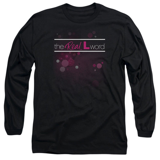The Real L Word Flashy Logo Mens Long Sleeve Shirt Black Officially Licensed
