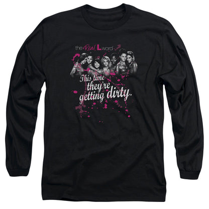 The Real L Word Dirty Mens Long Sleeve Shirt Black Officially Licensed