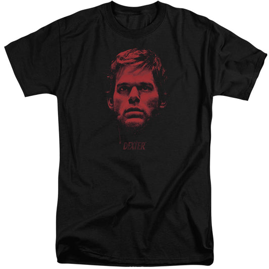 Dexter Bloody Face Mens Tall T Shirt Black Officially Licensed