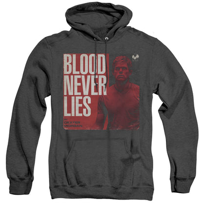 Dexter Cover Mens Heather Hoodie Black Officially Licensed