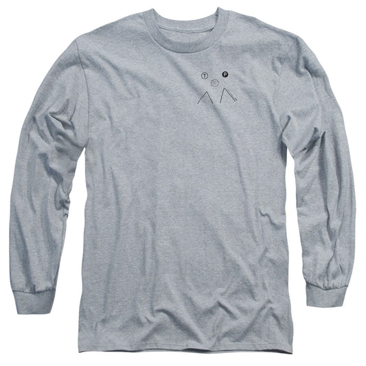 Twin Peaks Peak Donut Mens Long Sleeve Shirt Athletic Heather Officially Licensed