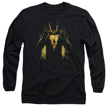 Shazam Movie Whats Inside Mens Long Sleeve Shirt Black Officially Licensed Officially Licensed