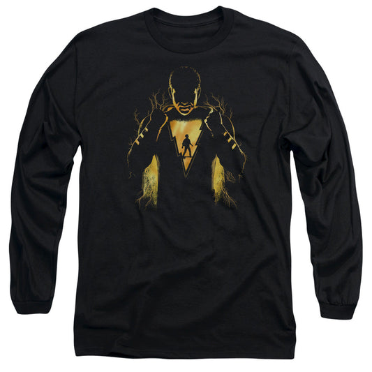 Shazam Movie Whats Inside Mens Long Sleeve Shirt Black Officially Licensed Officially Licensed