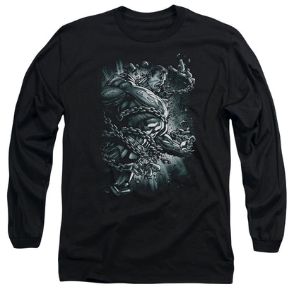 Superman Break Free Mens Long Sleeve Shirt Black Officially Licensed