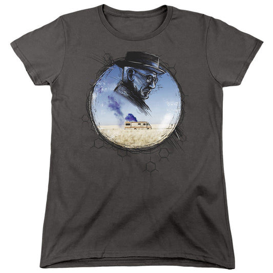 Breaking Bad Crystal Womens T Shirt Charcoal Officially Licensed