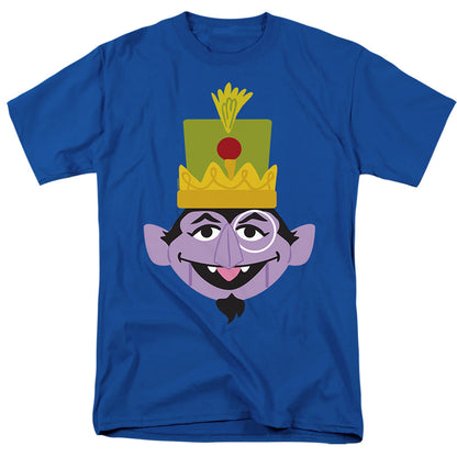 Sesame Street Christmas Nutcracker Count Mens T Shirt Purple Officially Licensed