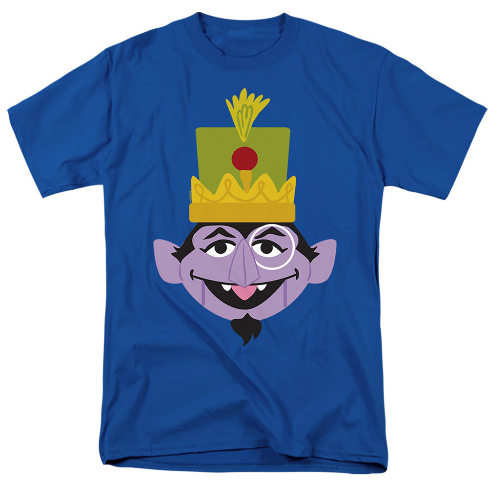 Sesame Street Christmas Nutcracker Count Mens T Shirt Purple Officially Licensed