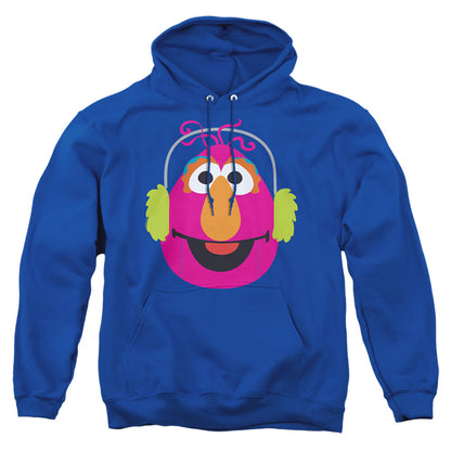 Sesame Street Christmas Nutcracker Telly Monster Mens Hoodie Royal Blue Officially Licensed