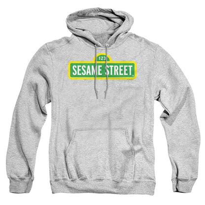 Sesame Street Logo Mens Hoodie Athletic Heather Officially Licensed