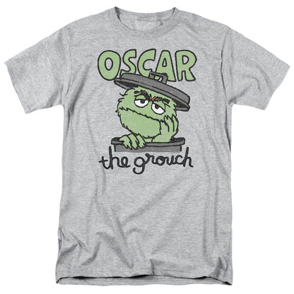 Sesame Street Canned Grouch Mens T Shirt Athletic Heather Officially Licensed
