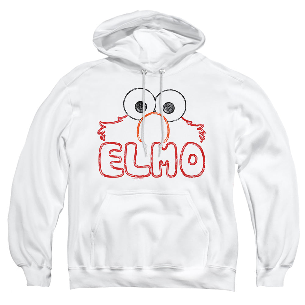 Sesame Street Elmo Letters Mens Hoodie White Officially Licensed