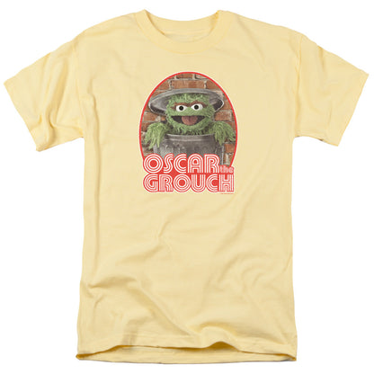 Sesame Street Oscar Iron On Mens T Shirt Banana Officially Licensed