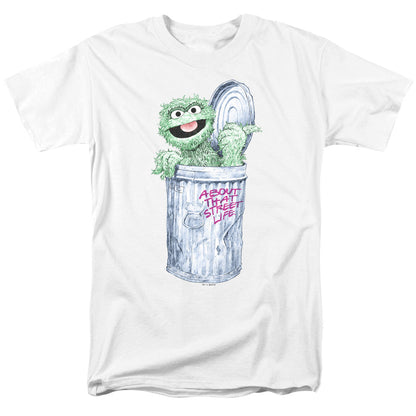 Sesame Street About That Street Life Mens T Shirt White Officially Licensed