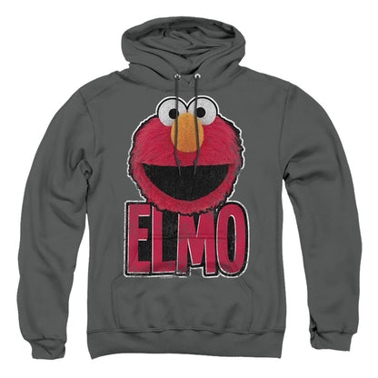 Sesame Street Elmo Ile Mens Hoodie Charcoal Officially Licensed