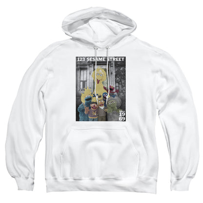 Sesame Street Best Address Mens Hoodie White Officially Licensed