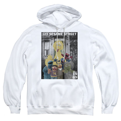 Sesame Street Best Address Mens Hoodie White Officially Licensed