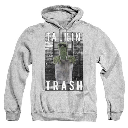 Sesame Street Talkin Trash Mens Hoodie Athletic Heather Officially Licensed