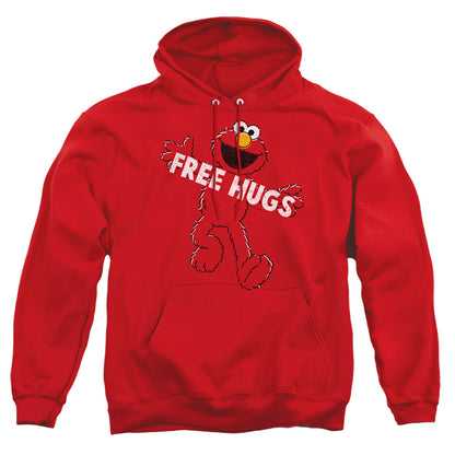 Sesame Street Free Hugs Mens Hoodie Red Officially Licensed
