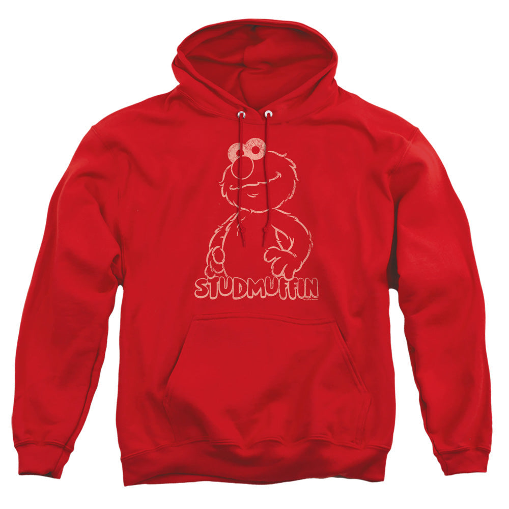 Sesame Street Studmuffin Mens Hoodie Red Officially Licensed