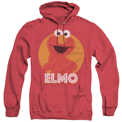 Sesame Street Elmo Scribble Mens Heather Hoodie Red Officially Licensed