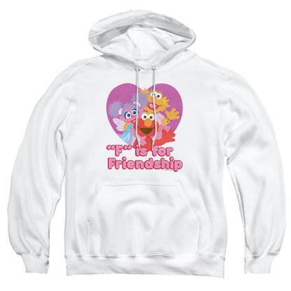 Sesame Street Friendship Mens Hoodie White Officially Licensed