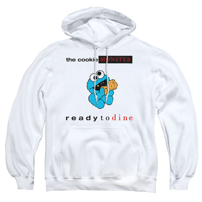 Sesame Street Ready To Dine Mens Hoodie White Officially Licensed