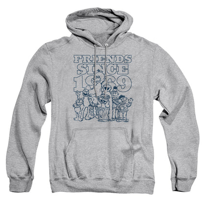 Sesame Street Friends Since Mens Hoodie Athletic Heather Officially Licensed