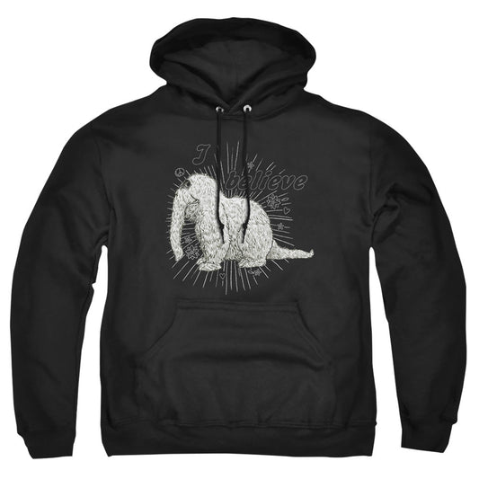 Sesame Street Snuffleupagus I Believe Mens Hoodie Black Officially Licensed