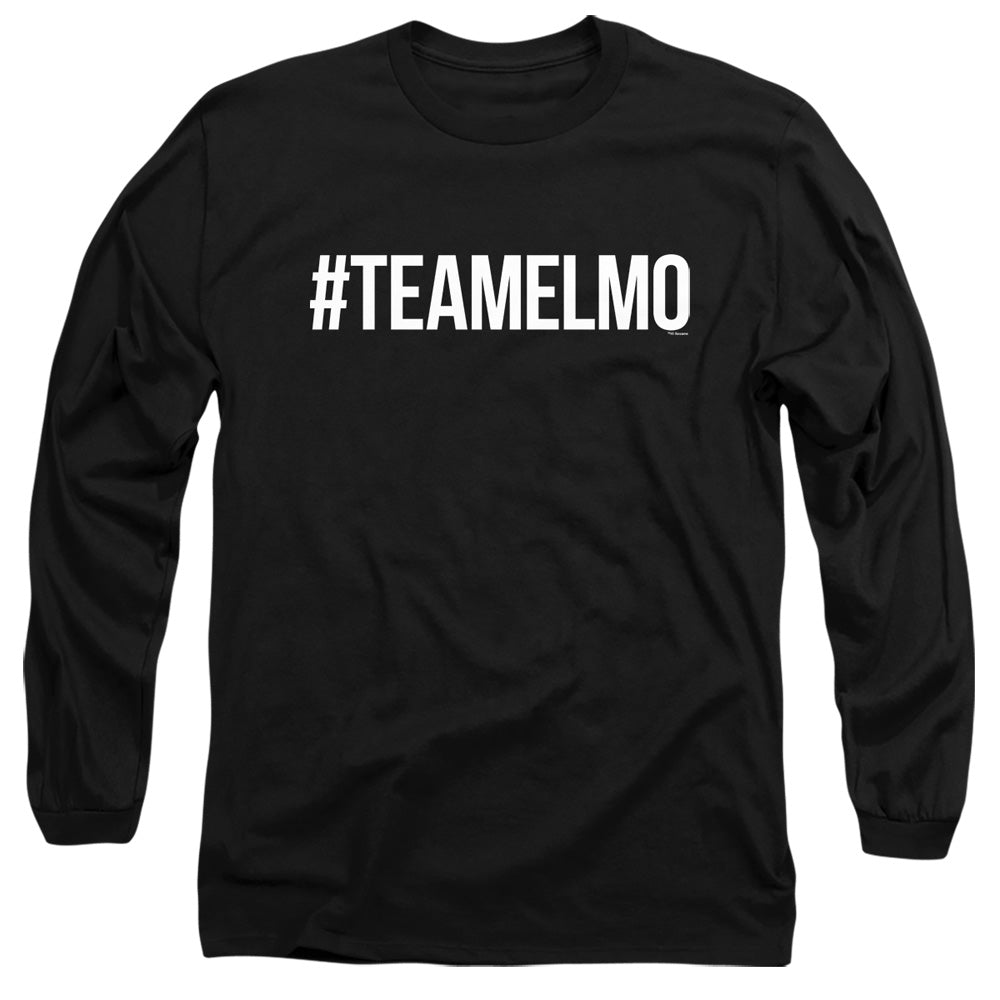 Sesame Street Team Elmo Mens Long Sleeve Shirt Black Officially Licensed